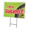 Signmission Guacamole Yard Sign & Stake outdoor plastic coroplast window, C-1824 Guacamole C-1824 Guacamole - alternate 1